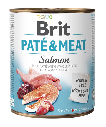 Brit Care Dog Adult Paté & Meat Salmon 800 g