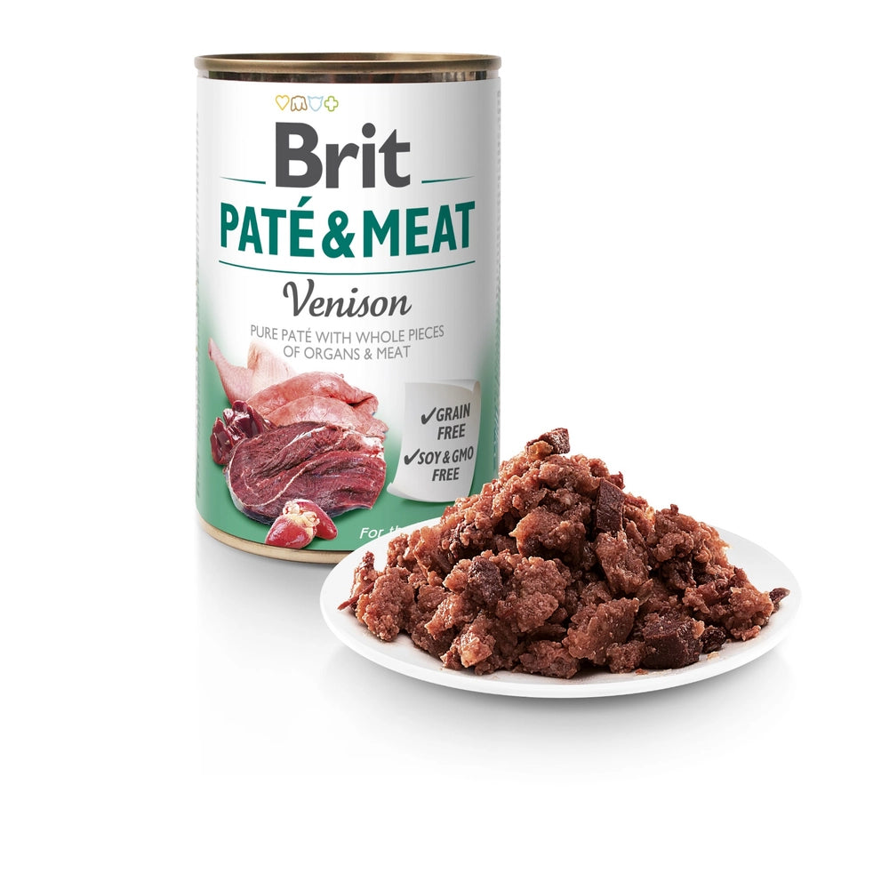 BRIT Pate & Meat våtfoder med vilt - 400 g