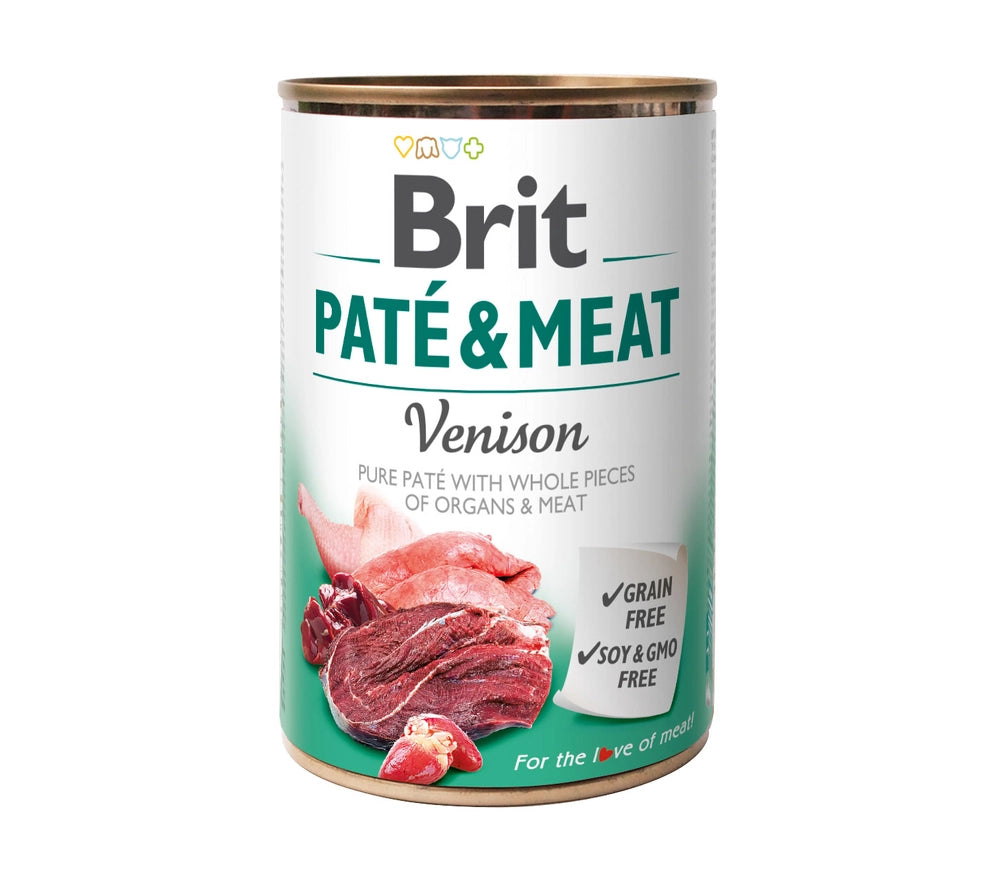 BRIT Pate & Meat våtfoder med vilt - 400 g