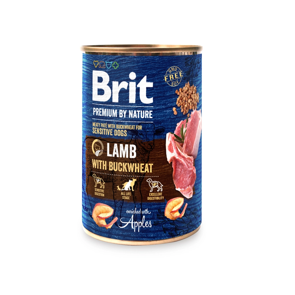 BRIT Premium by Nature Lamm och bovete 400 g lamm och bovete naturlig hundmat