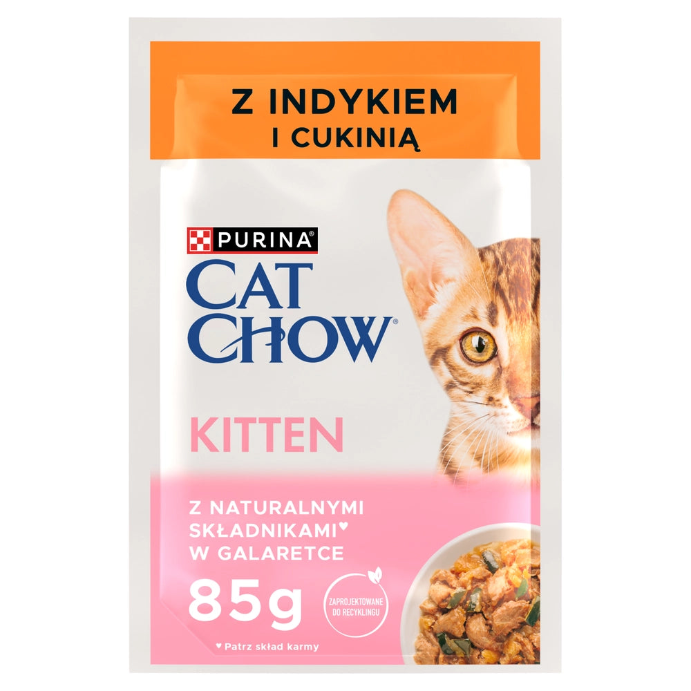 PURINA Cat Chow Adult Torrfoder för katter med lamm och gröna bönor i gelé 85g
