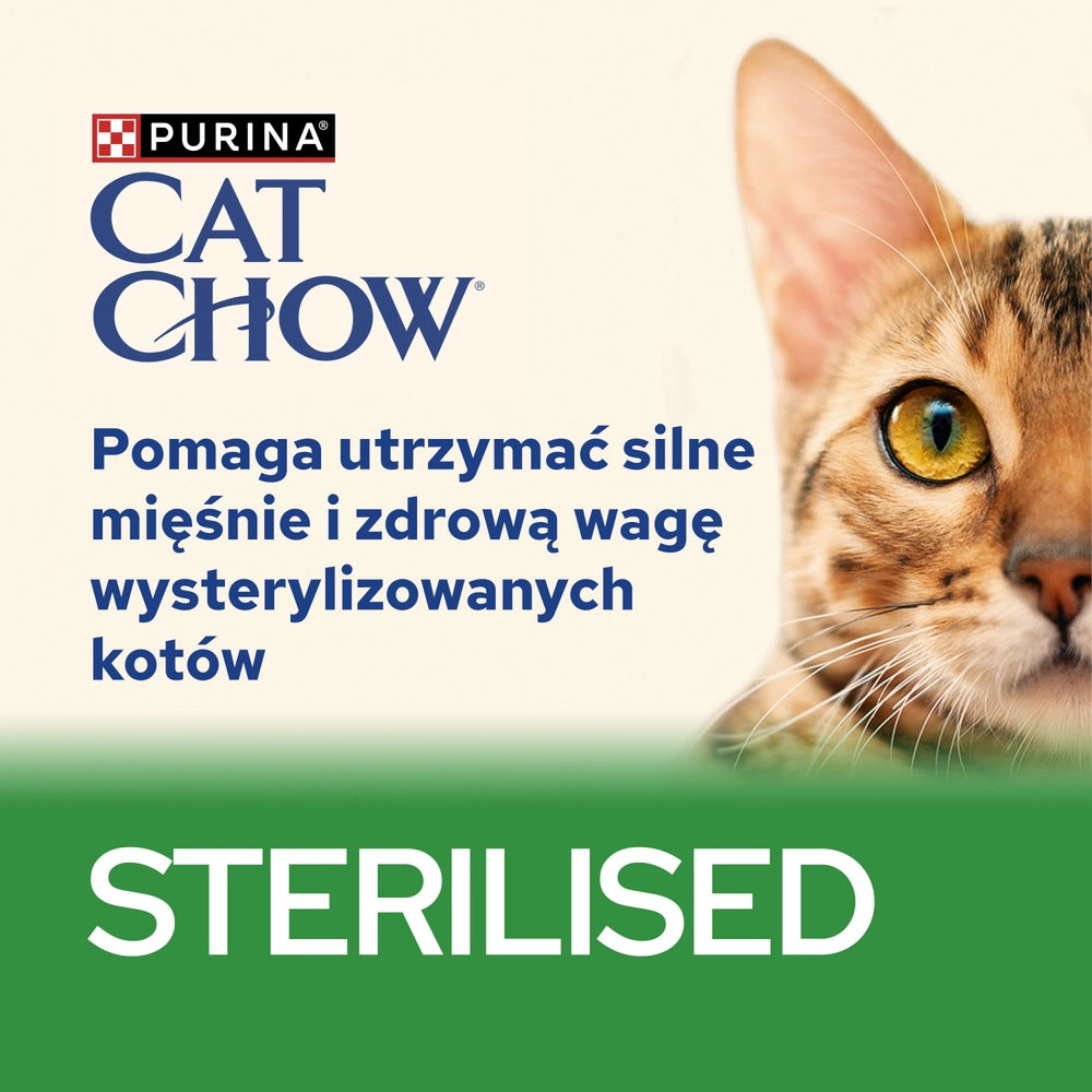CAT CHOW Sterilised Kattmat med lamm och gröna bönor i sås 85g