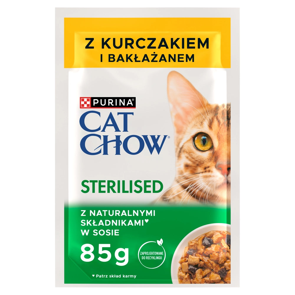 PURINA Cat Chow Adult Torrfoder för katter med lamm och gröna bönor i gelé 85g