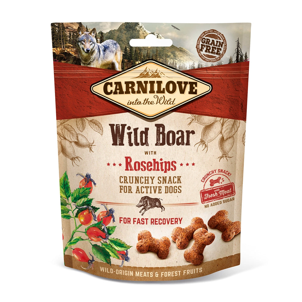 Carnilove Dog Crunchy Snack Wildboar Rosehip 200 g