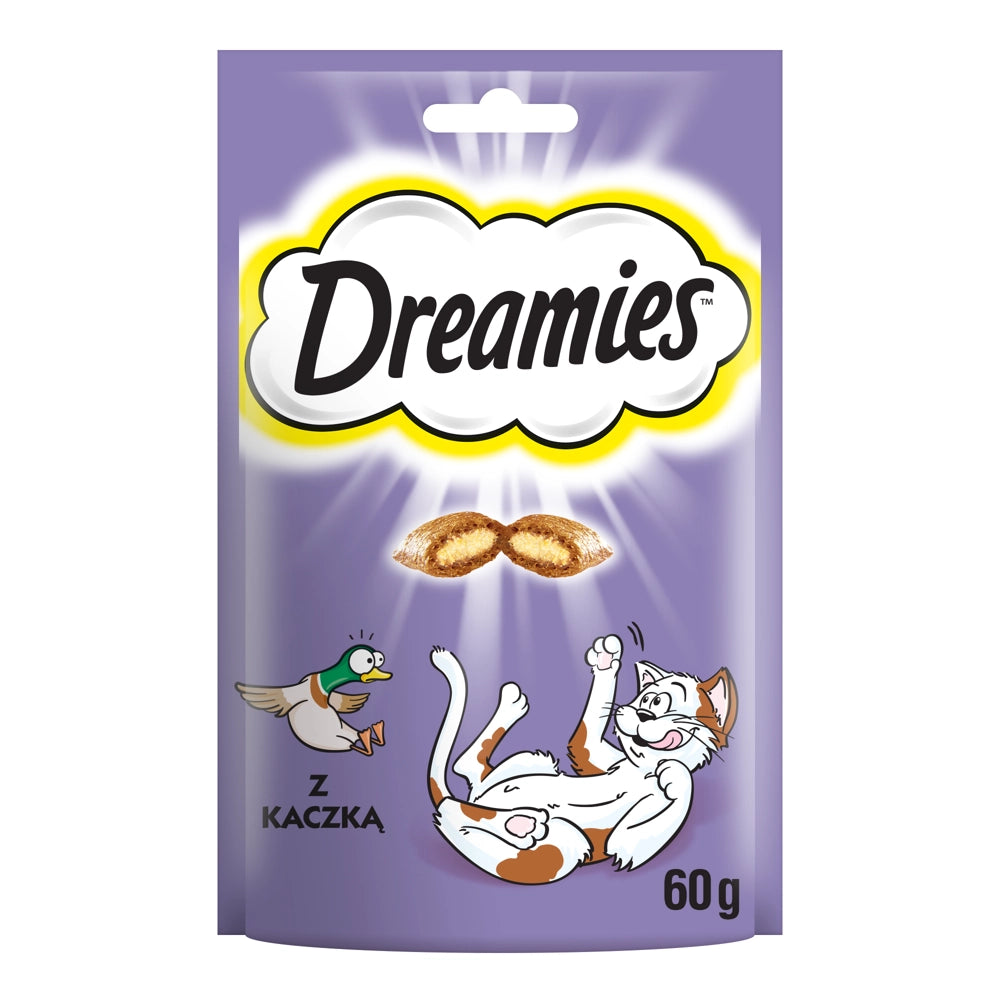 DREAMIES 60g - godbitar för katt med utsökt anka