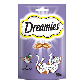 DREAMIES 60g - godbitar för katt med utsökt anka