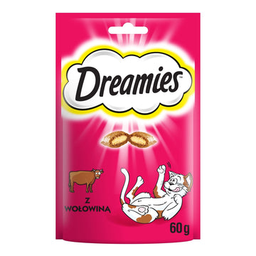DREAMIES 60g - godsak för katt med utsökt nötkött