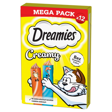 DREAMIES Creamy med kyckling och lax 12x10g