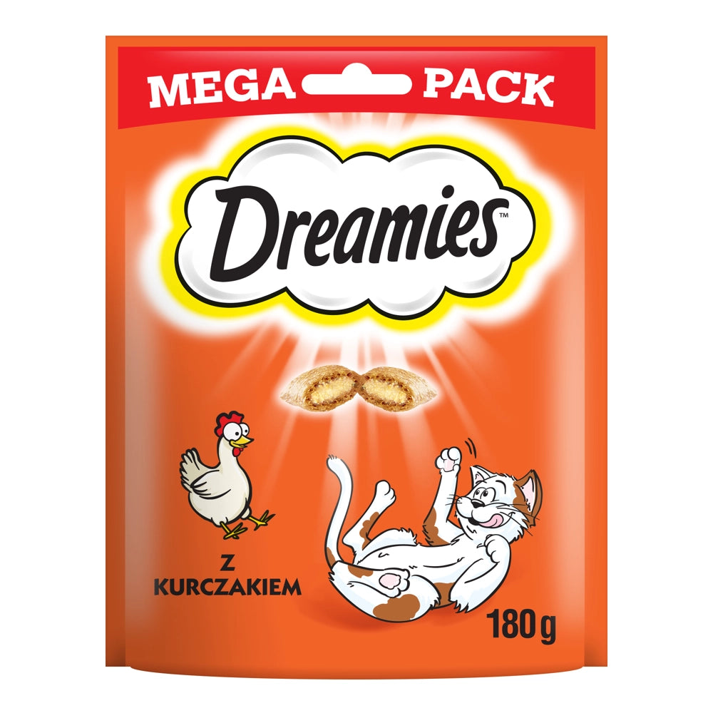 DREAMIES Mega Pack 180g - godsak för katt med utsökt kyckling