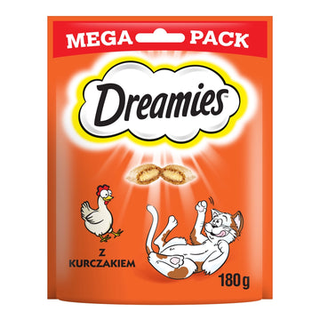DREAMIES Mega Pack 180g - godsak för katt med utsökt kyckling