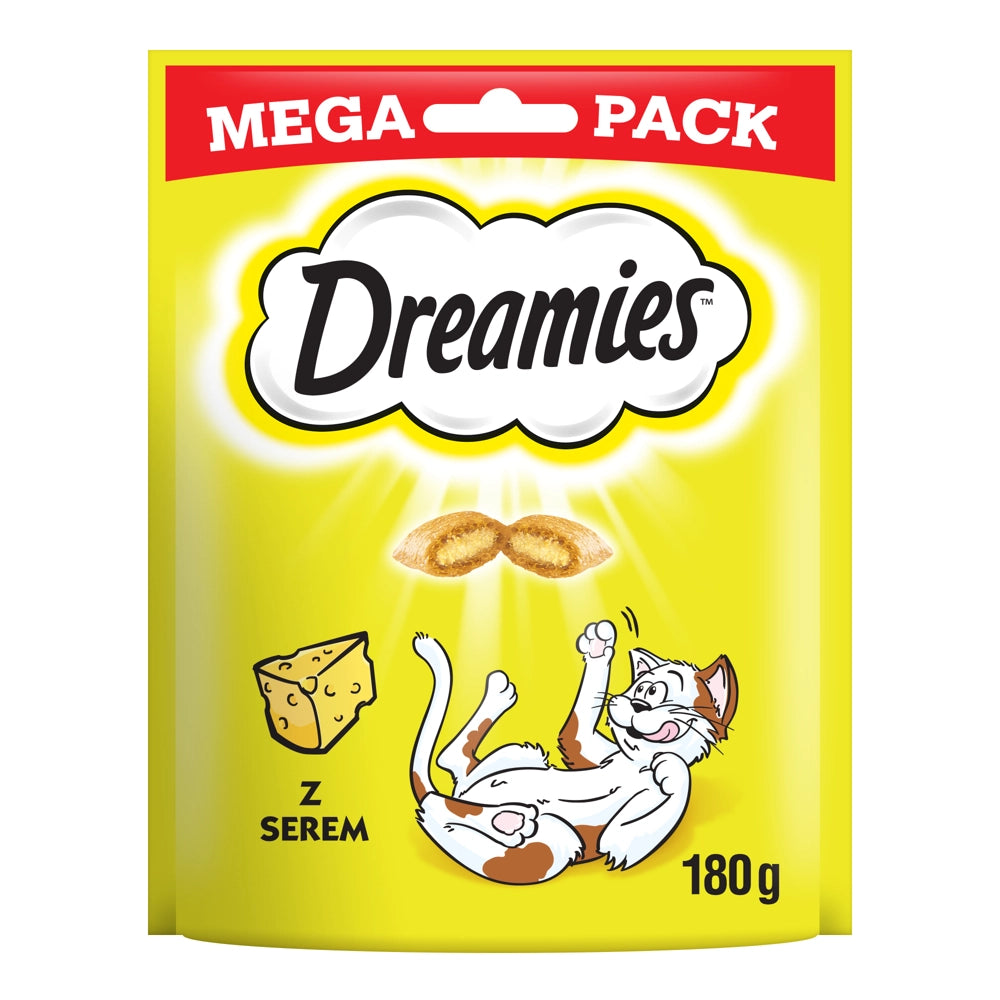 DREAMIES Mega Pack 180g - godis för katt med läcker ost