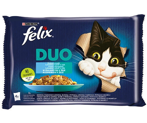 FELIX Duo Fisk Smaker i gelé 4x85g
