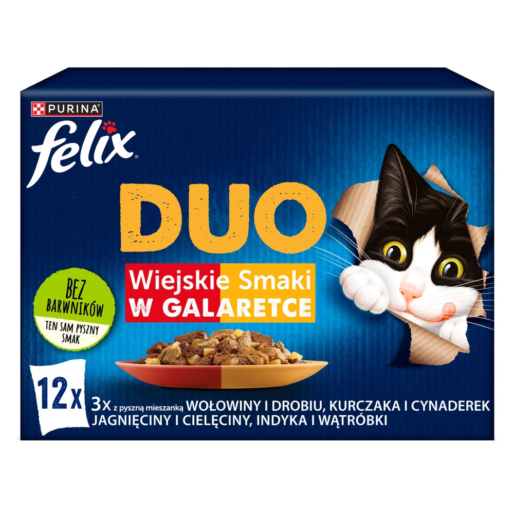 FELIX Duo Wiejskie Smaki i gelé;12x85g