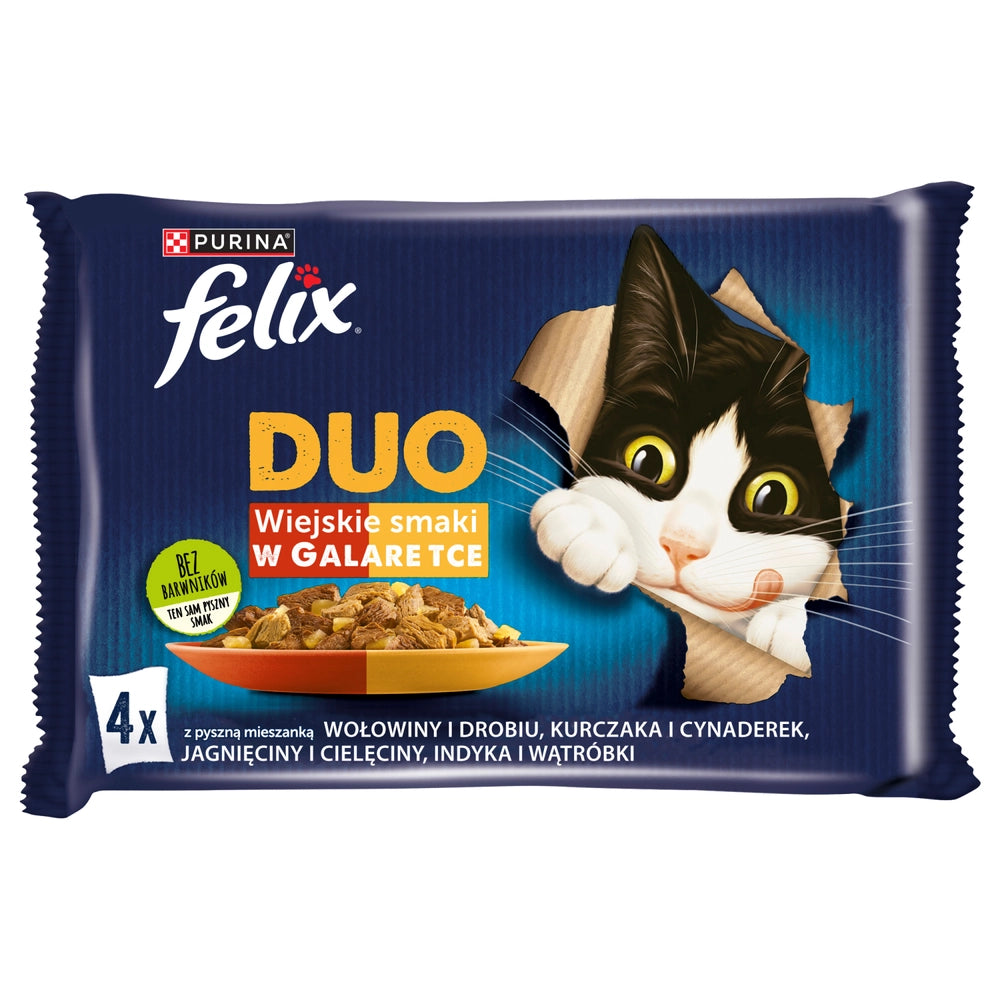 FELIX Duo Landsbygds Smaker i gelé 4x85g