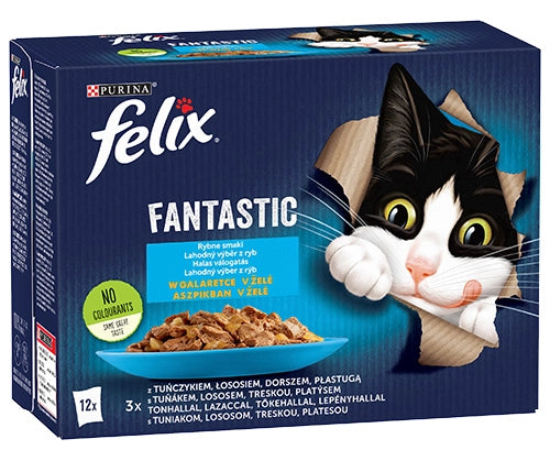FELIX Fantastic Fiskiga Smaker i gelé: 12x85g