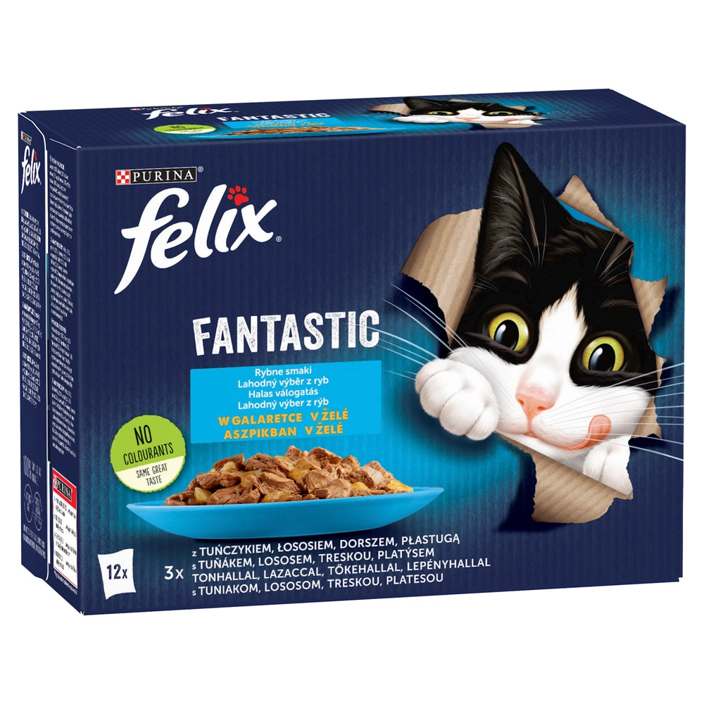FELIX Fantastic Fiskiga Smaker i gelé: 12x85g
