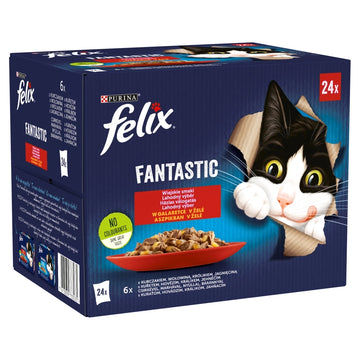 FELIX Fantastic Lantliga Smaker i gelé: 24x85g