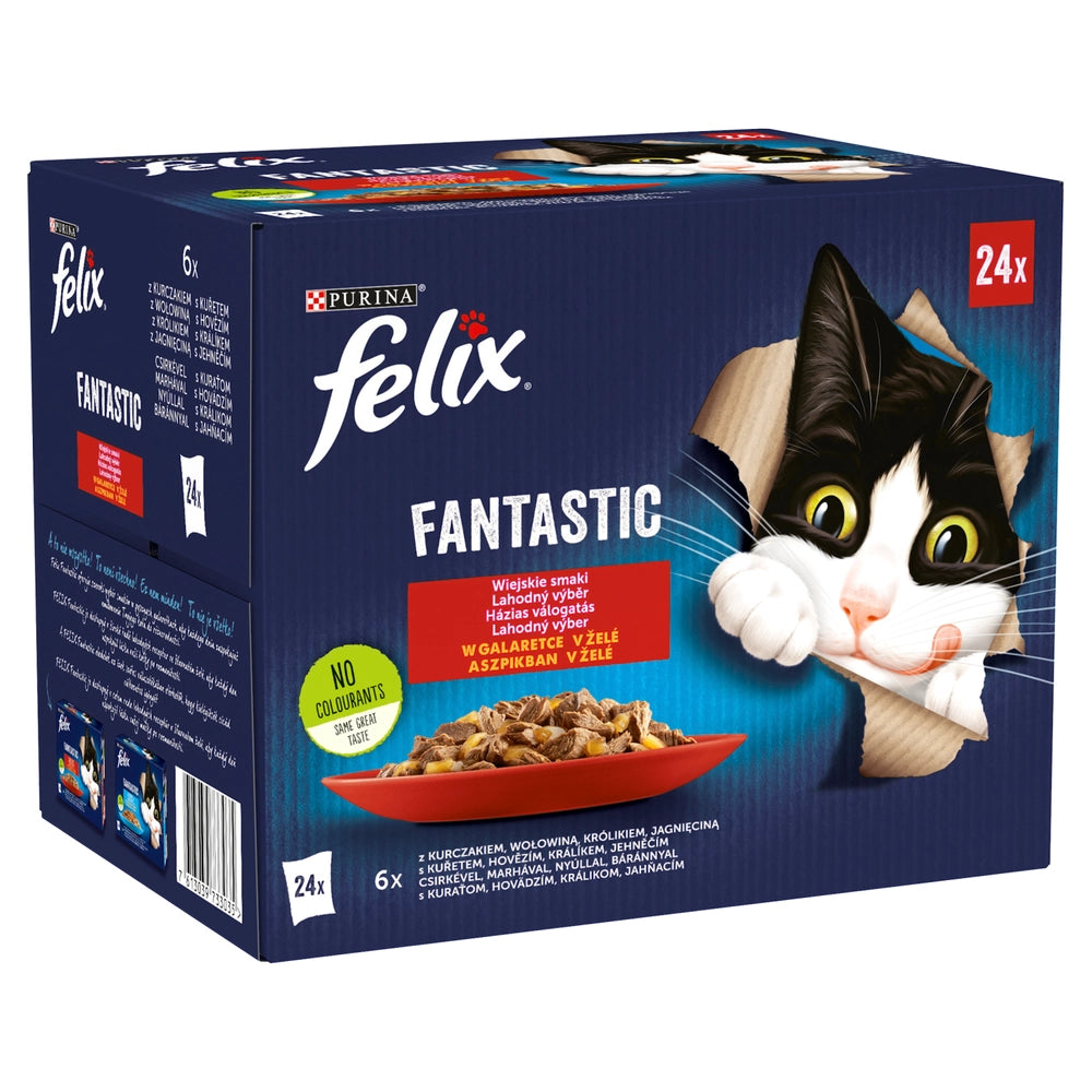FELIX Fantastic Lantliga Smaker i gelé: 24x85g