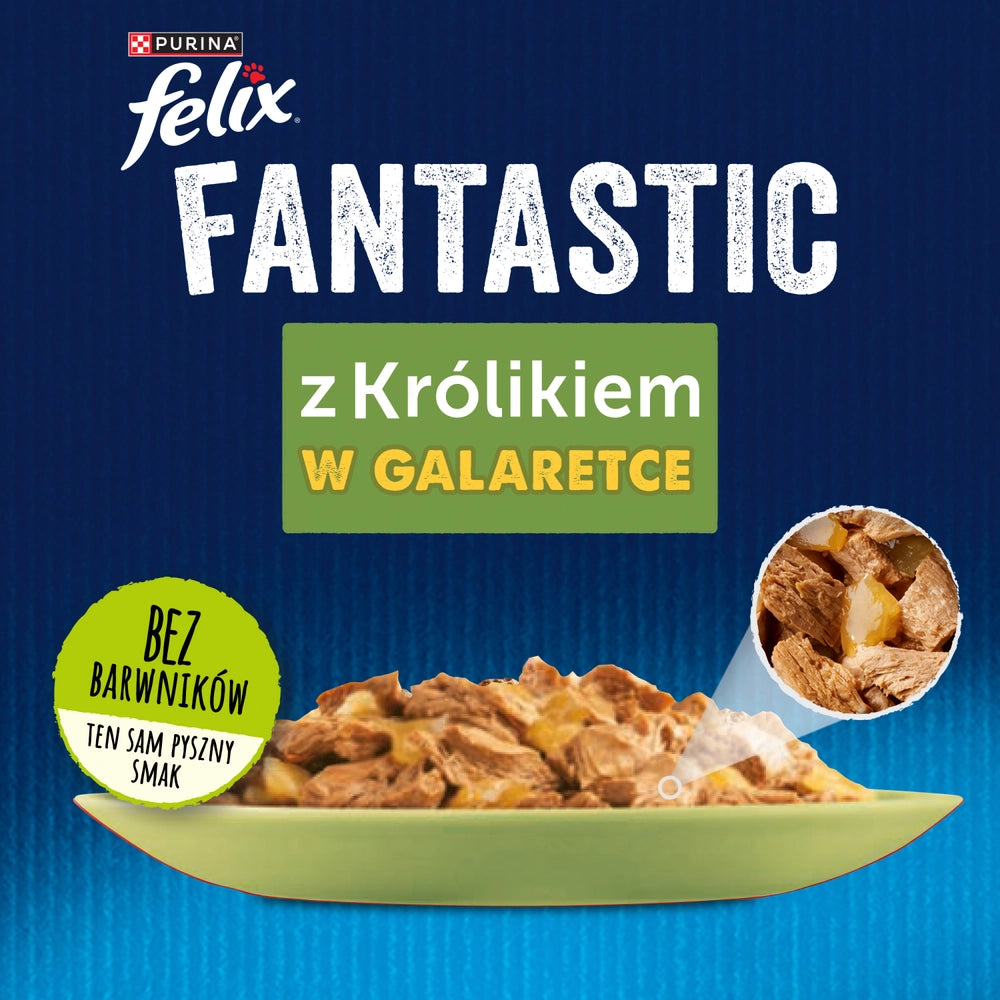 FELIX Kanin i gelé - påse 85g