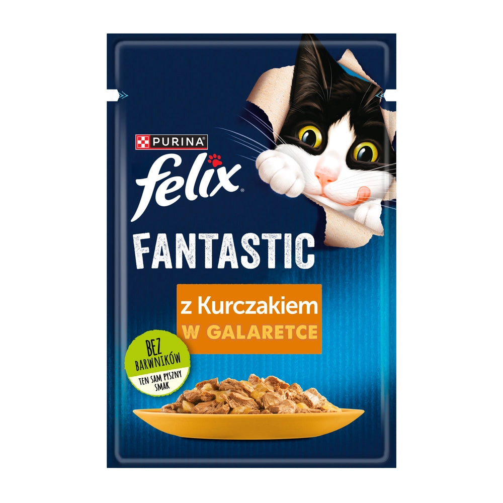 FELIX Kyckling i gelé - påse 85g