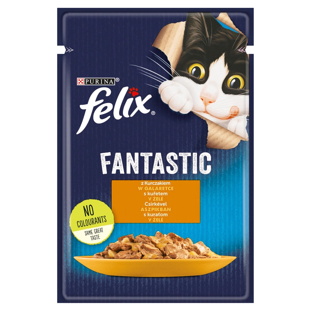 FELIX Kyckling i gelé - påse 85g