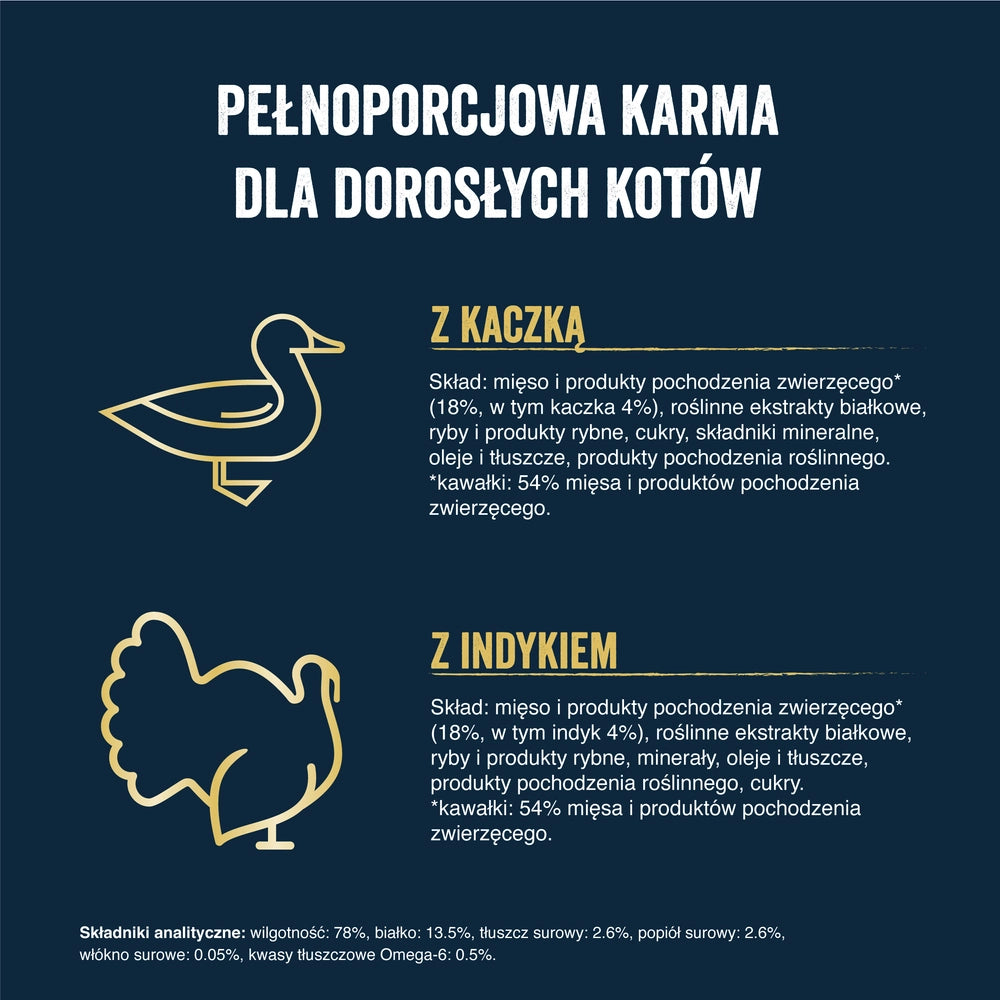 FELIX Tasty Shreds våtfoder för katt med anka och kalkon i sås 4x80g