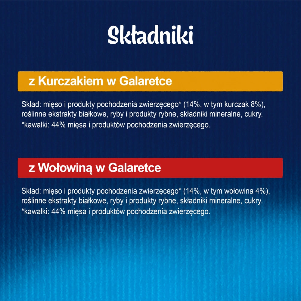 FELIX Wiejskie Smaki i gelé med nötkött och kyckling 4x85g