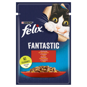FELIX Nötkött i gelé - påse 85g