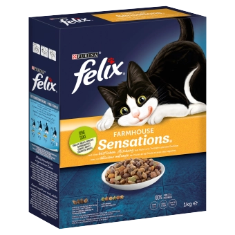 Felix Farmhouse Sensations med blandning av kyckling och kalkon och med grönsaker 1kg