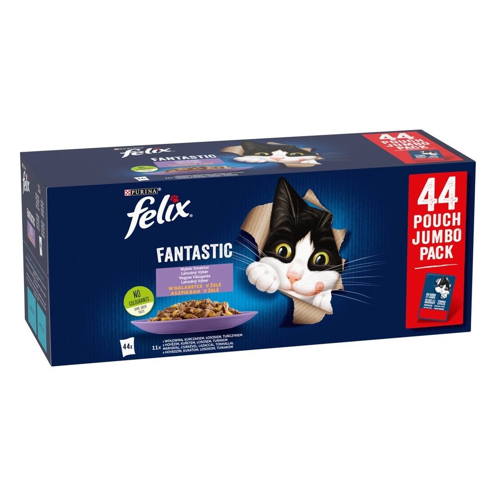 Felix w gelé MIX KÖTTIG påse 44x85g
