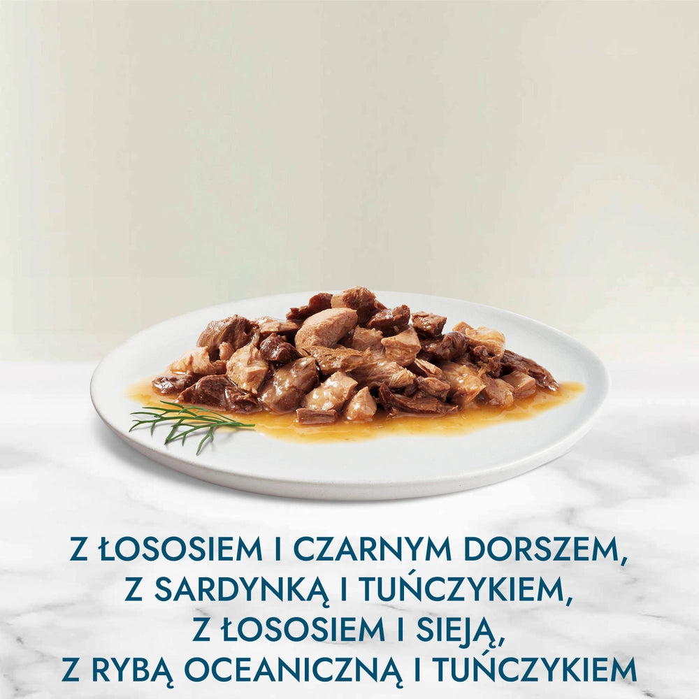 Purina Gourmet Perle mat för vuxna katter Köttig Duo 4x85g