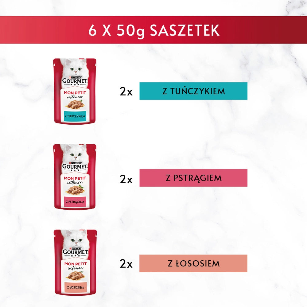 Purina Gourmet mon Petit Kattmat - Fisk MIX 6x50g