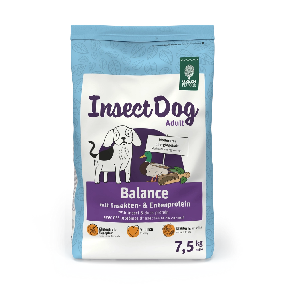GREEN PETFOOD InsectDog Balans 7,5kg