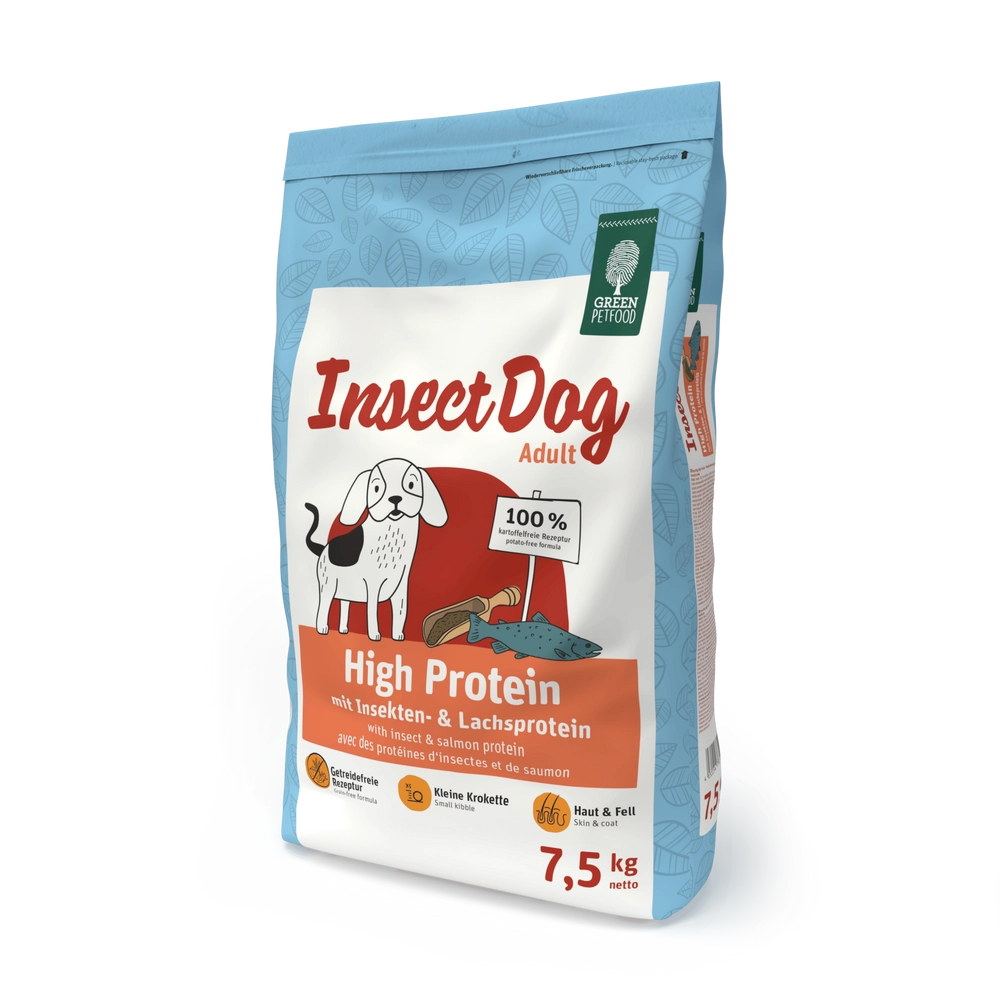 GREEN PETFOOD InsectDog Hög Protein 7,5kg