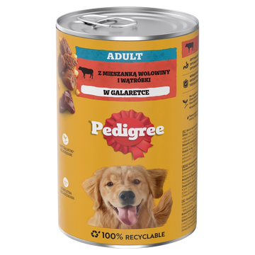 PEDIGREE Adult burk 1200g - våtfoder fullfoder för vuxna hundar, med nötkött i gelé