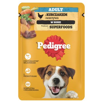 PEDIGREE Adult påse 100g - våtfoder för hundar med kyckling och grönsaker i sås