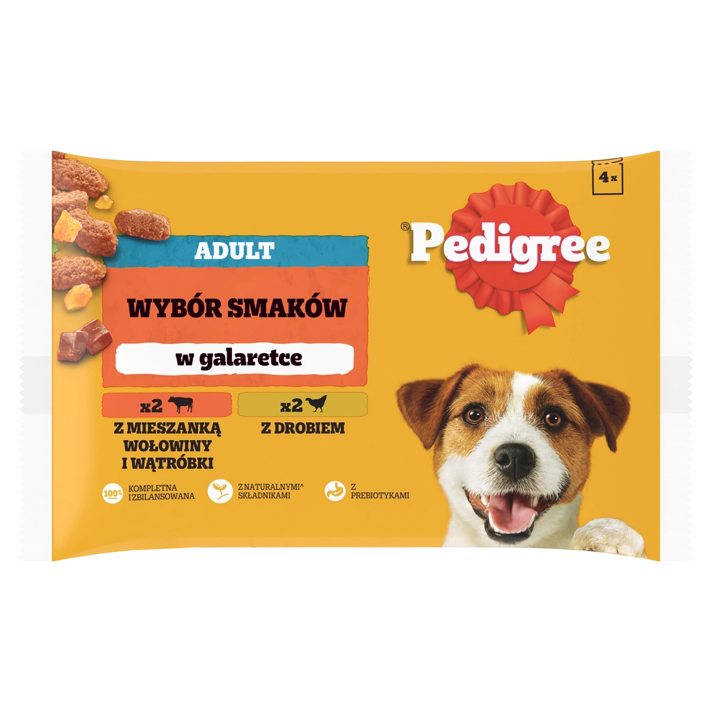 PEDIGREE DOGCARE hundfoder portionspåse chunks i sås vuxen 40 x 100 g