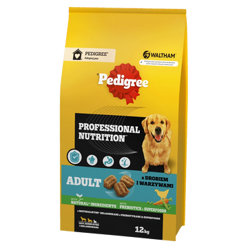 Pedigree Professional Nutrition Adult Poultry & Vegetables 12 kg