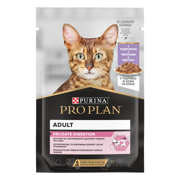 PRO PLAN Nutrisavour Delicate Foder för katter delikata bitar med kalkon i sås 85g