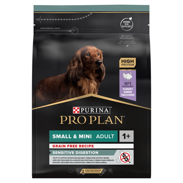 PRO PLAN Sensitive Digestion Small & Mini Adult Hundfoder rikt på kalkon 2,5 kg