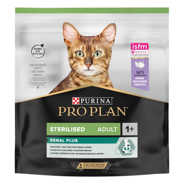 PRO PLAN Sterilised Renal Foder för steriliserade katter med rik på kalkon 400 g