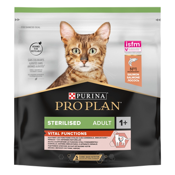 PRO PLAN Sterilised Vital Functions Foder för katter rikt på lax 400g