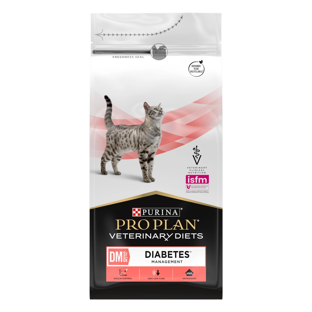 PRO PLAN Veterinary Diets DM St/Ox Diabetes Management Torrfoder för katt 1,5kg