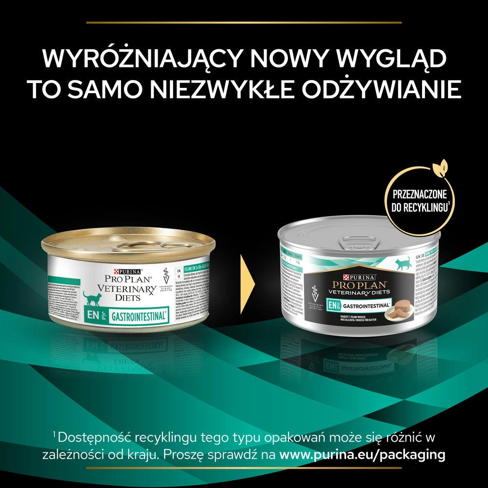 PRO PLAN Veterinary Diets EN St/Ox Gastrointestinal Foder för katt mousse 195g