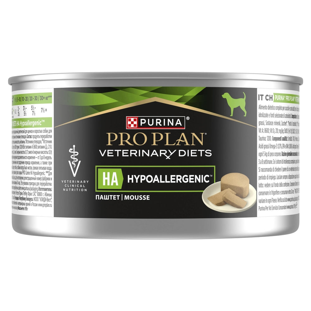 PRO PLAN Veterinary Diets HA Hypoallergenic Våt hundmat mousse 195g