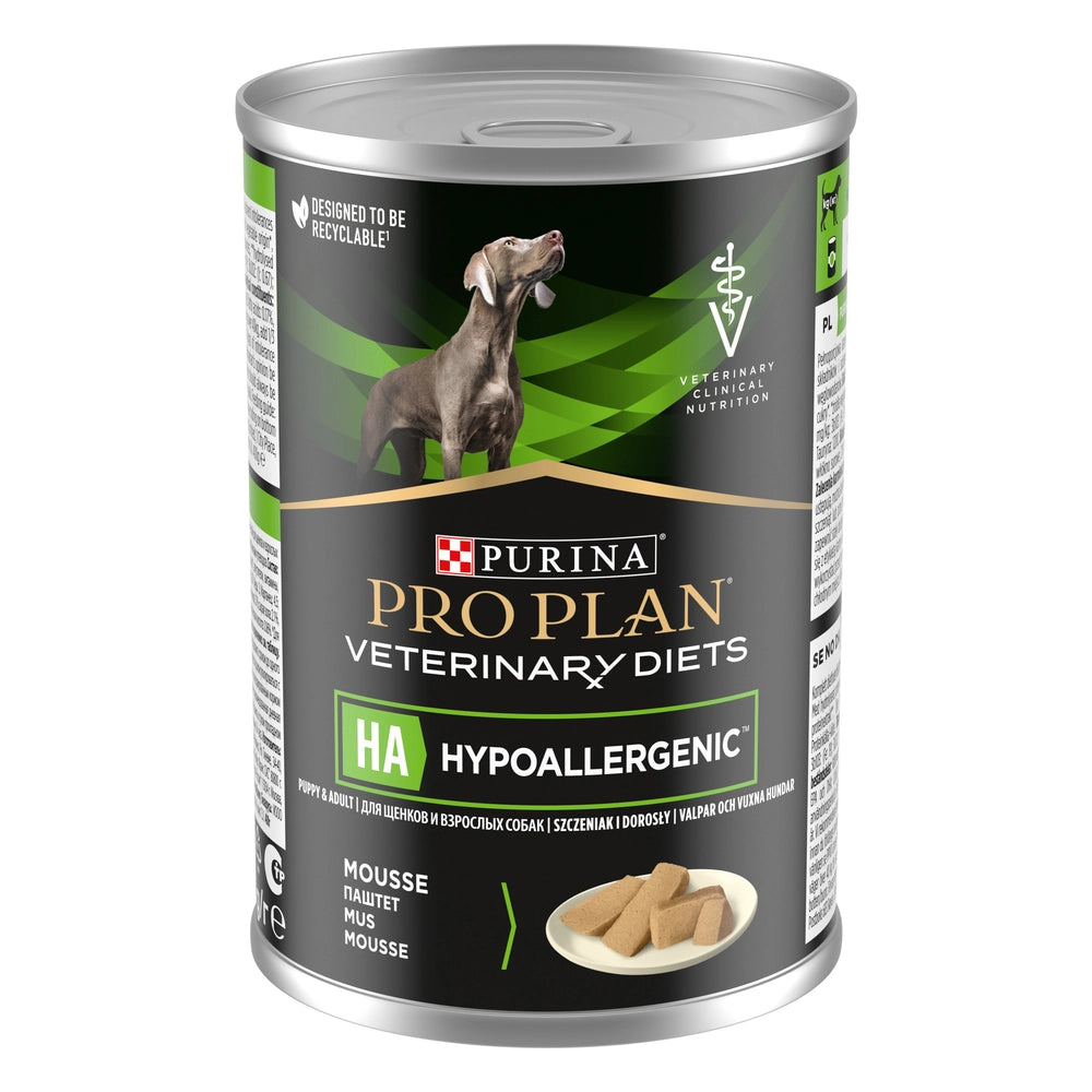 PRO PLAN Veterinary Diets HA Hypoallergenic Våtfoder för Hundar Mousse 400g
