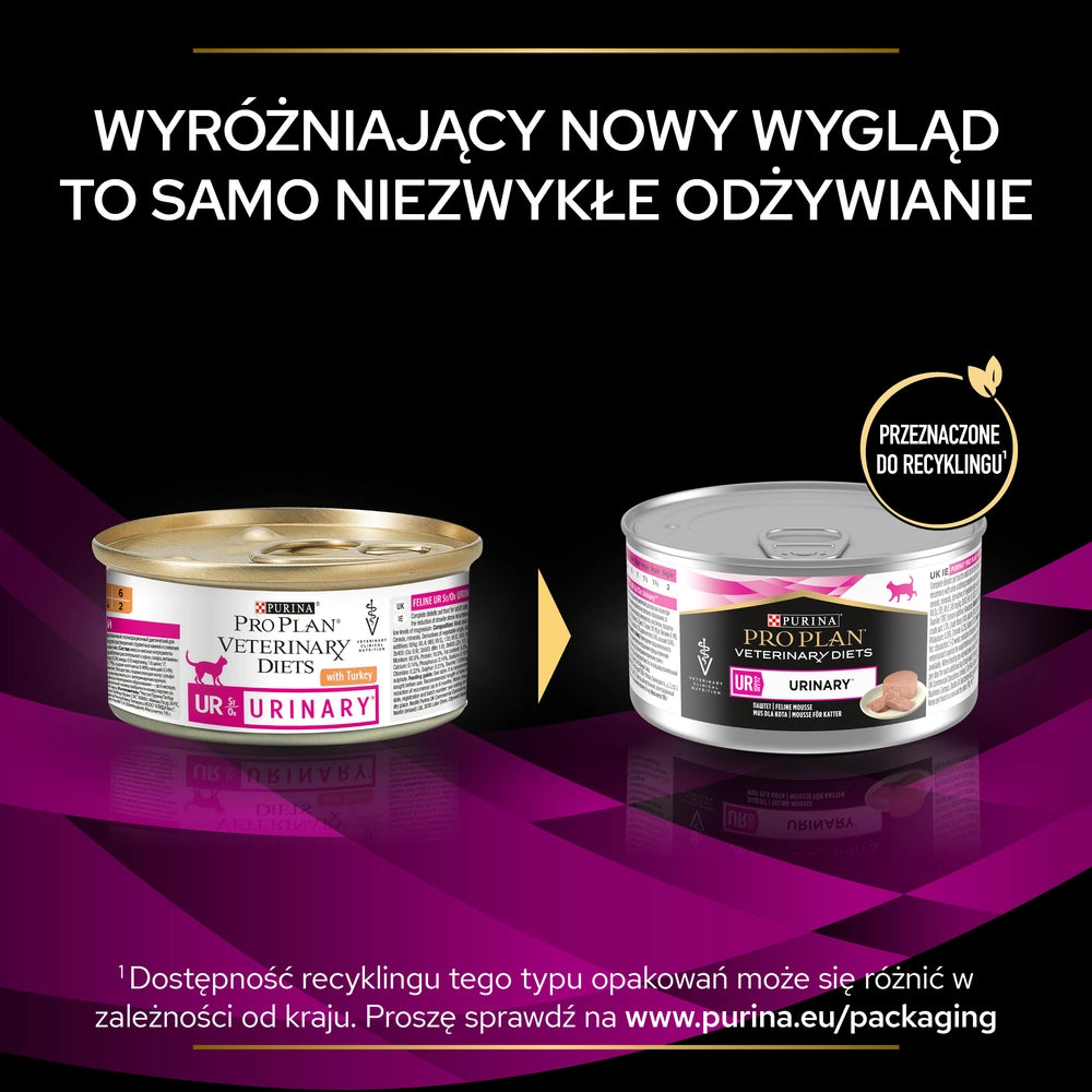 PRO PLAN Veterinary Diets UR St/Ox Urinary Foder för katt mousse 195g
