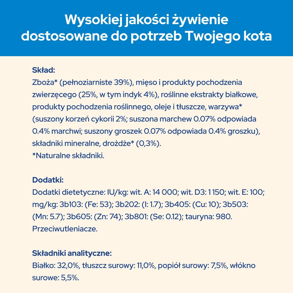 PURINA Cat Chow 3in1 Foder rikt på kalkon 1,5kg