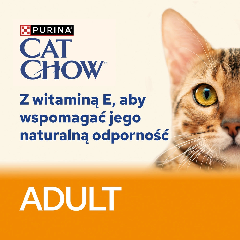 PURINA Cat Chow Adult Foder för katter med kyckling och zucchini i gelé 10x85 g