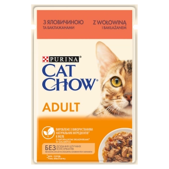PURINA Cat Chow Adult Torrfoder för katter med lamm och gröna bönor i gelé 85g